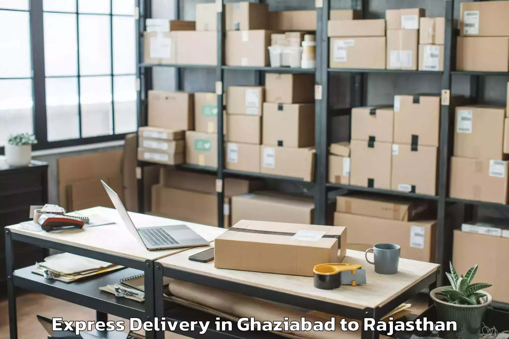 Get Ghaziabad to Nimaj Express Delivery